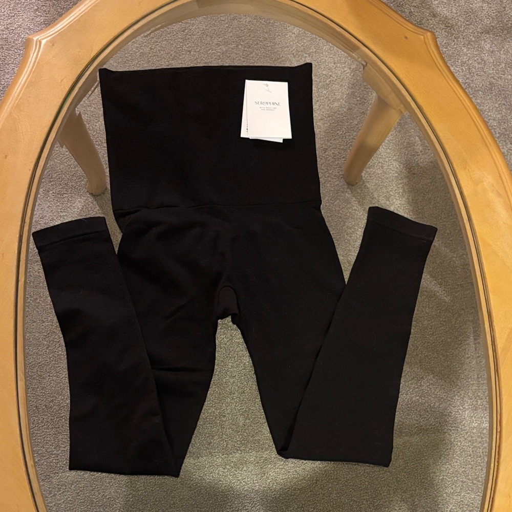 Seraphine Classic Black Post Maternity Leggings